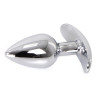 Kiotos Plug Bijou anal avec base arrondie Curve 6 x 2.8 cm - Bijou transparent